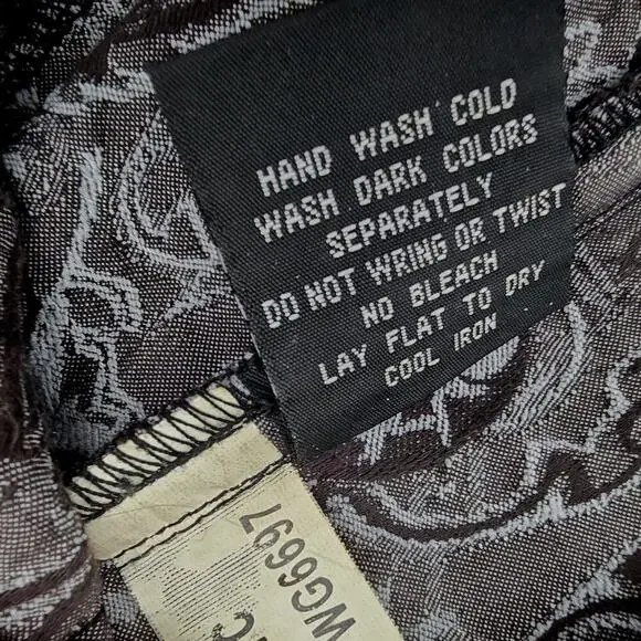 Tripp NYC Shirt Womens Medium Purple Black Tank Corset Skull Brocade - Picture 12 of 13